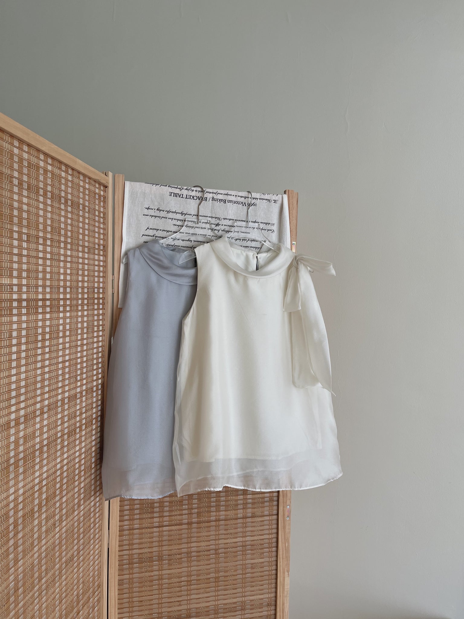 Bow Organza Blouse / 流光纱蝴蝶结小衫