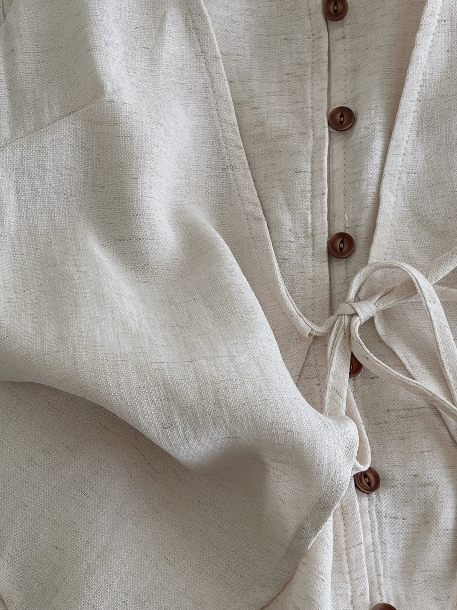Estelle Linen Set / 老钱风假两件亚麻套装