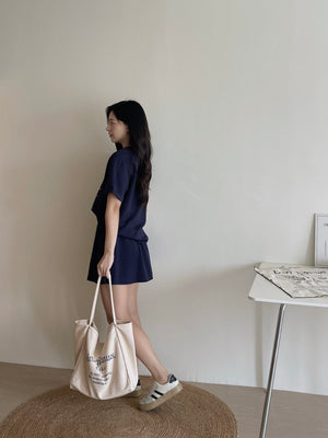 Puppy Cartoon Skort Set / 太空棉小狗卡通裤裙套装
