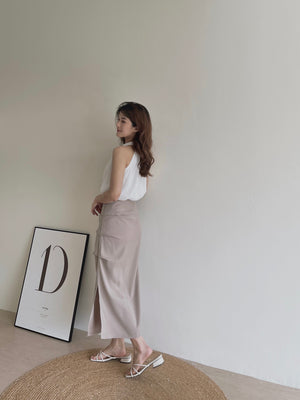 Chiffon Halterneck Top / 雪纺挂脖上衣