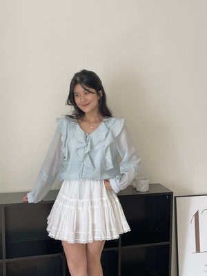 Emmeline Ruffled Blouse / 甜美荷叶衬衣