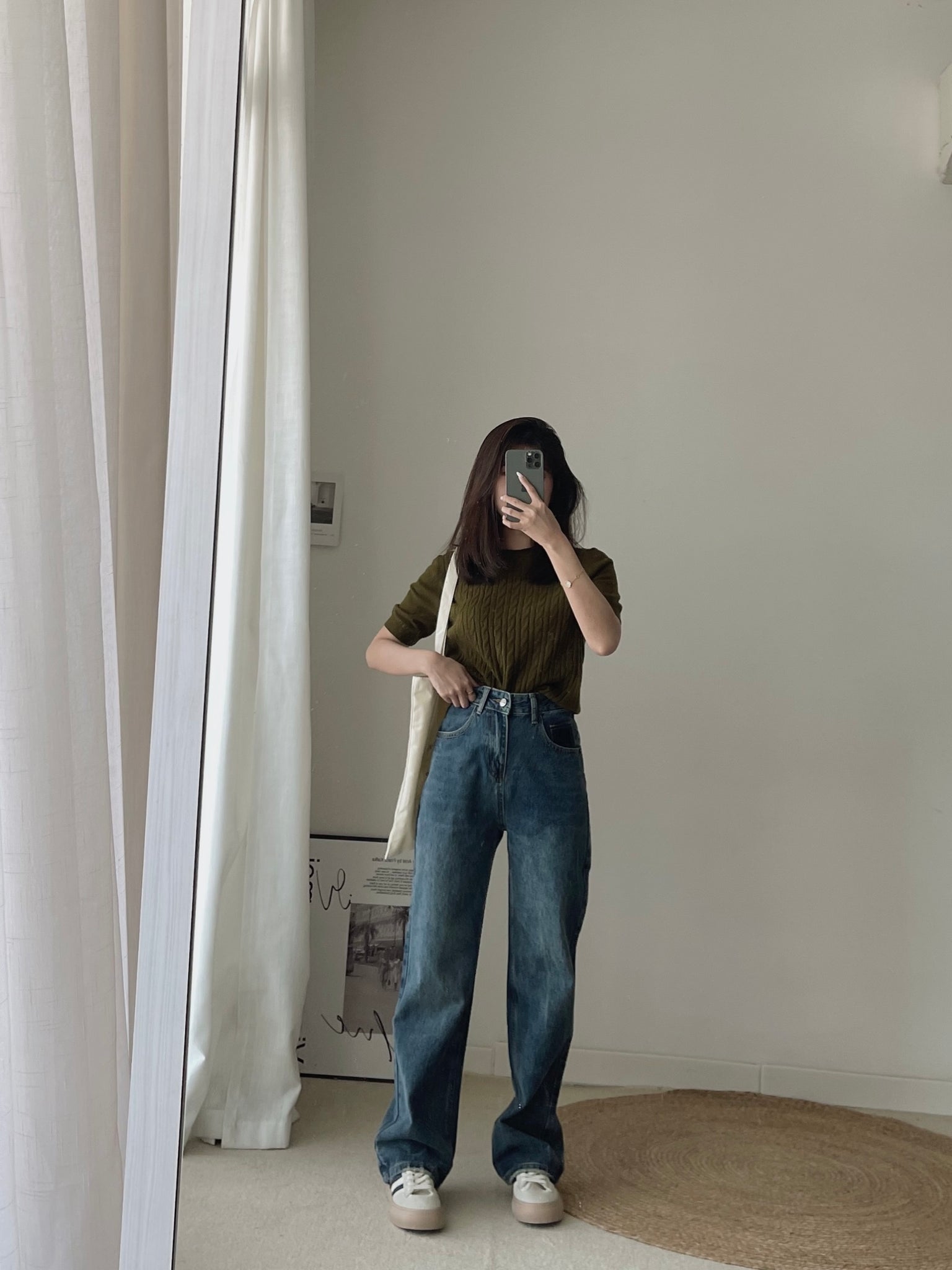 Cross Pockets Jeans / 设计感口袋牛仔长裤