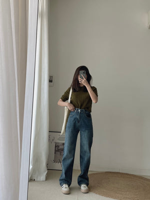 Cross Pockets Jeans / 设计感口袋牛仔长裤