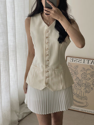 Plain Pleated Skirt / 简约百褶短裙