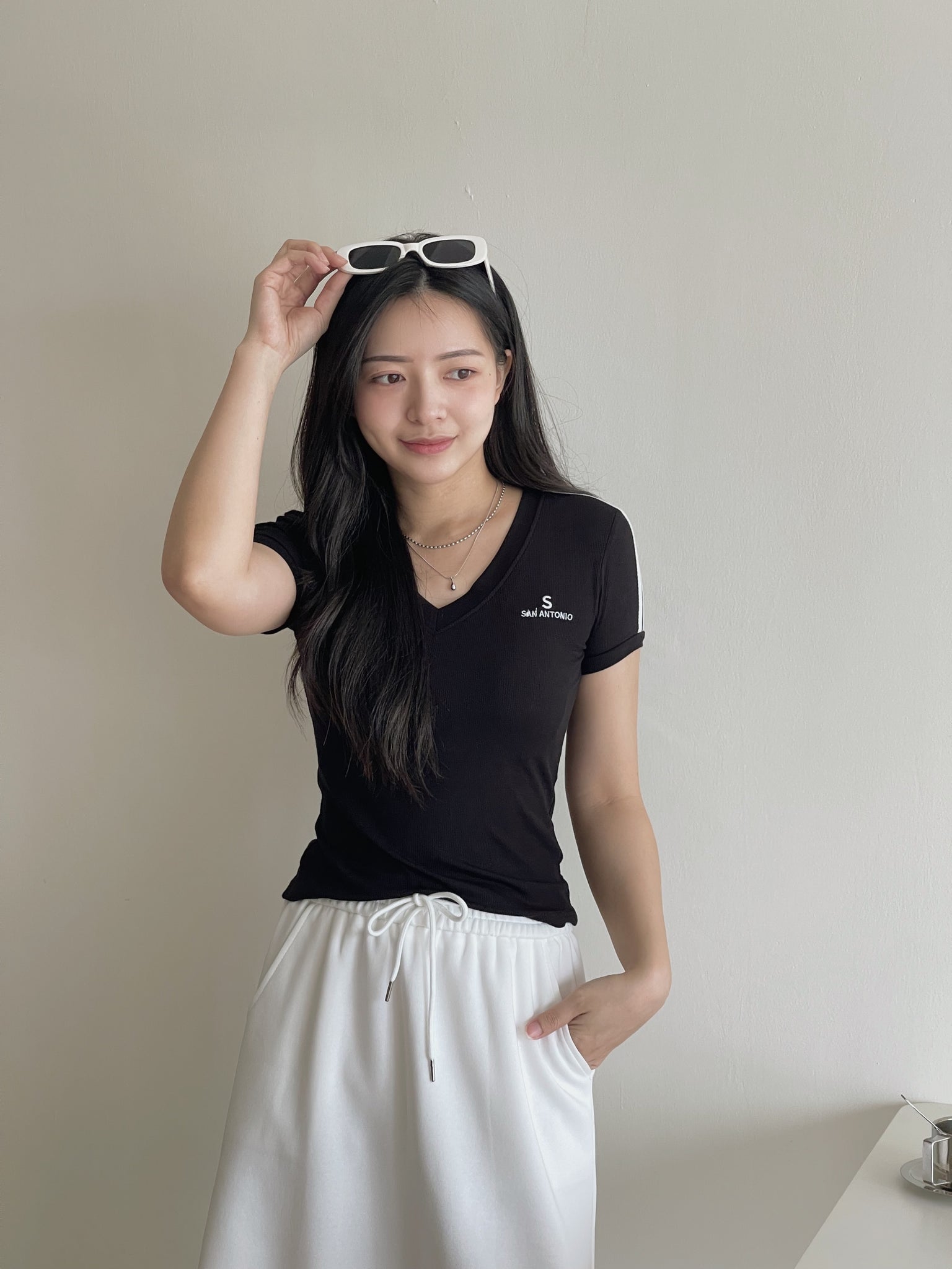 Sports Padded Tee / 运动显瘦带胸垫上衣