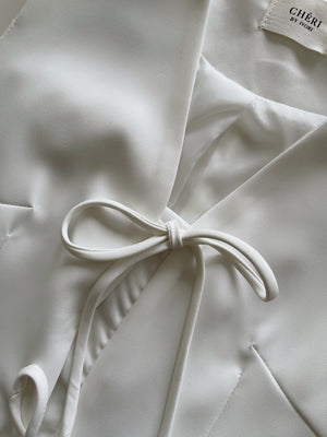 Ribbon Vest Set / 蝴蝶结无袖西装套装