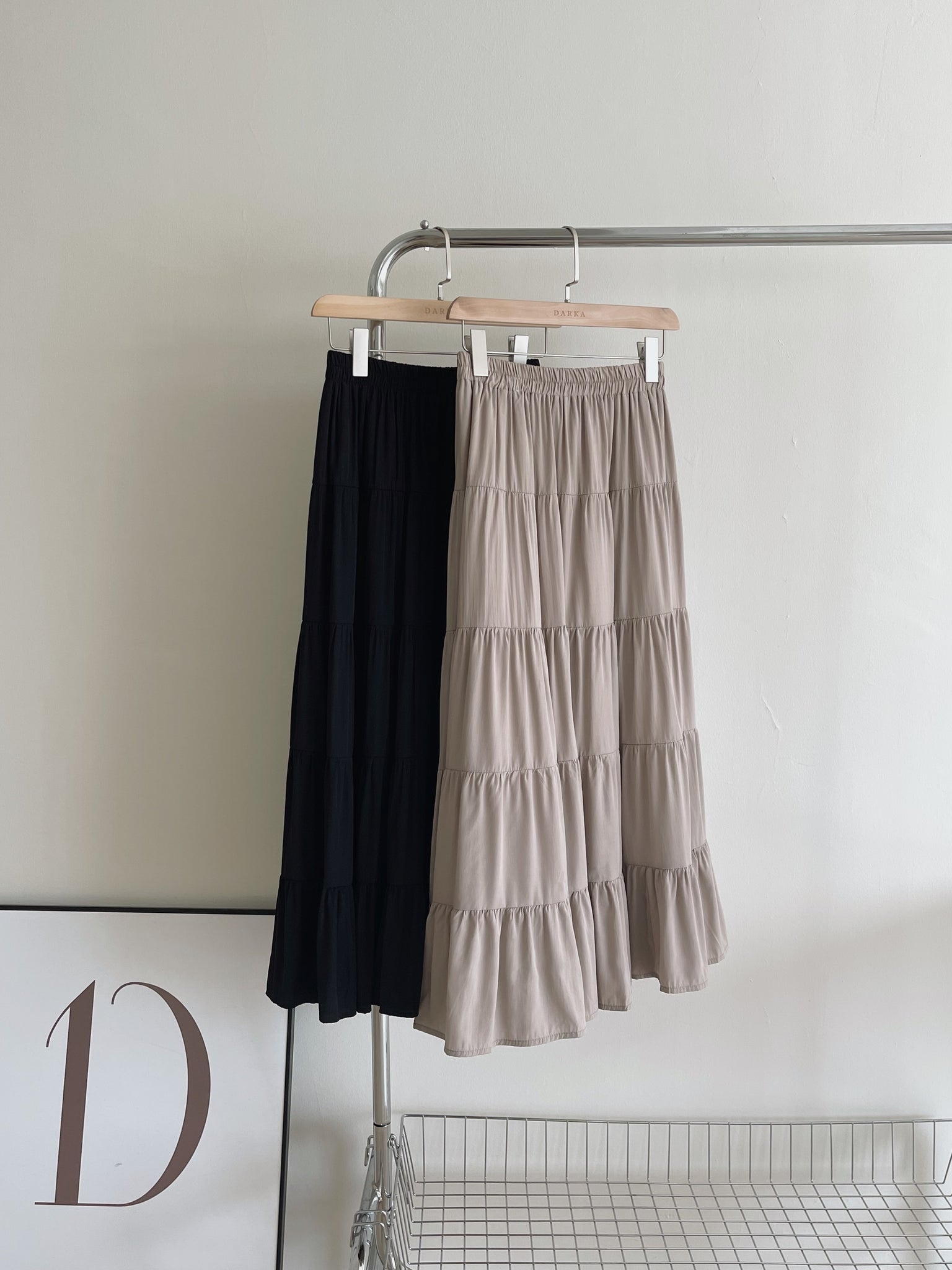Chiffon Layered Midi Skirt / 温柔雪纺半身裙