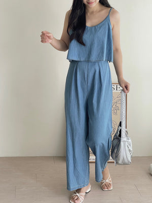 Arena Soft Denim Jumpsuit / 天丝软牛仔连体裤