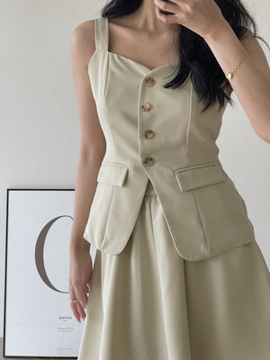 Isabelle Button Up Set / 知性优雅排扣套装