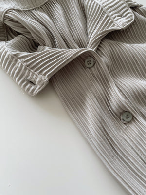 Casual Ribbed Pleated Set / 休闲慵懒褶皱套装