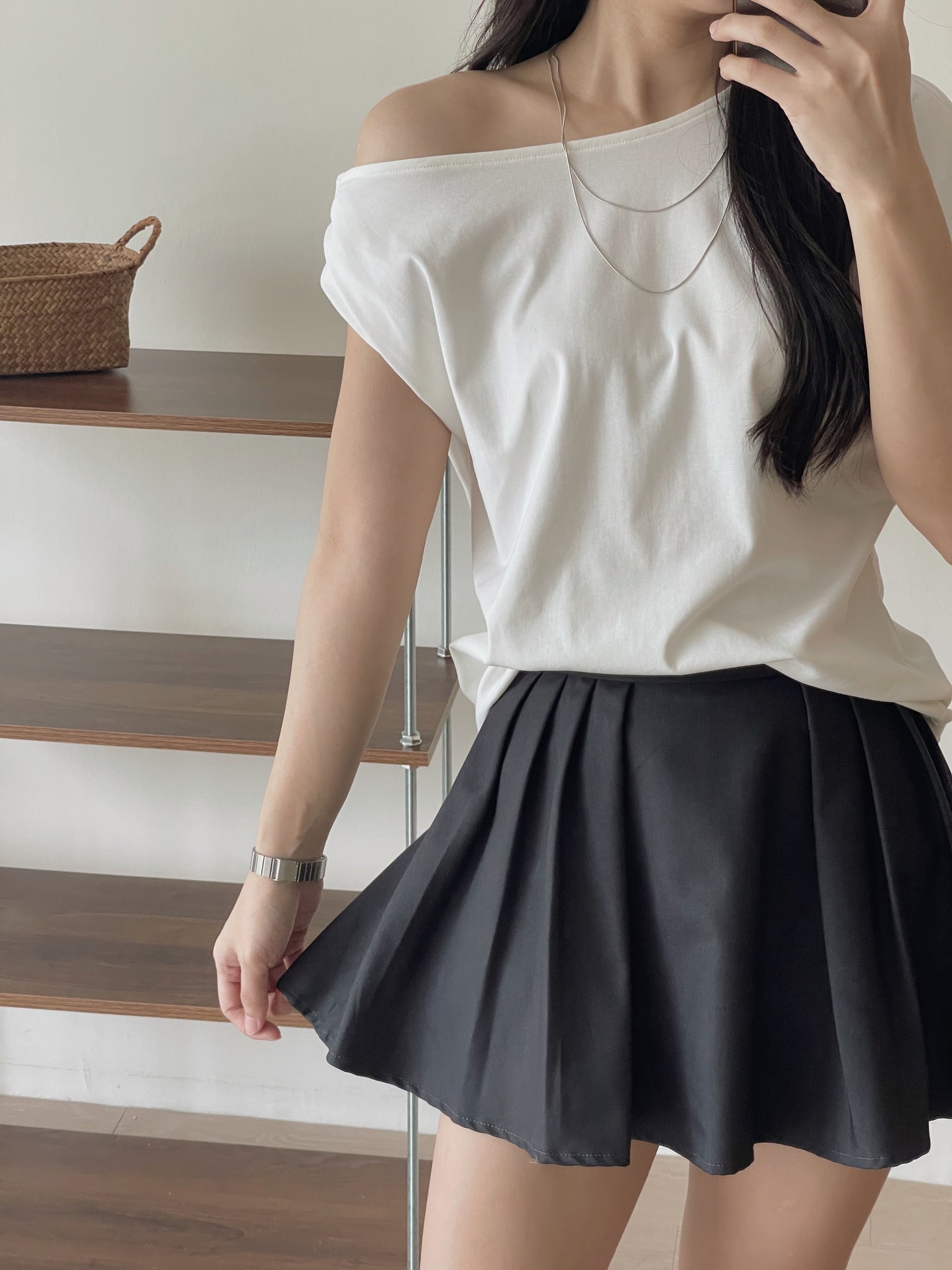 Ellie Sculpted Skirt / 立体蓬蓬打褶短裙