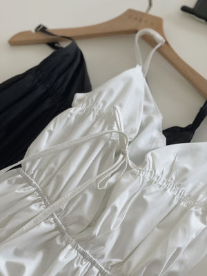 Lorra Wide Flare Dress / 小露背度假风长裙