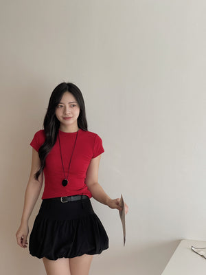 Basic Cotton Tee / 纯色基础棉质修身T恤