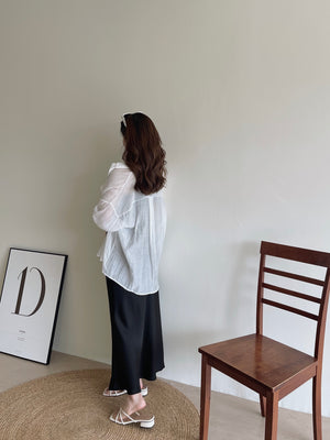 Ootd Sheer Shirt / 肌理感防晒薄衬衫