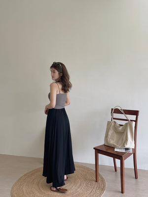 Wide Flare Maxi Skirt / 莫代尔大裙摆裙