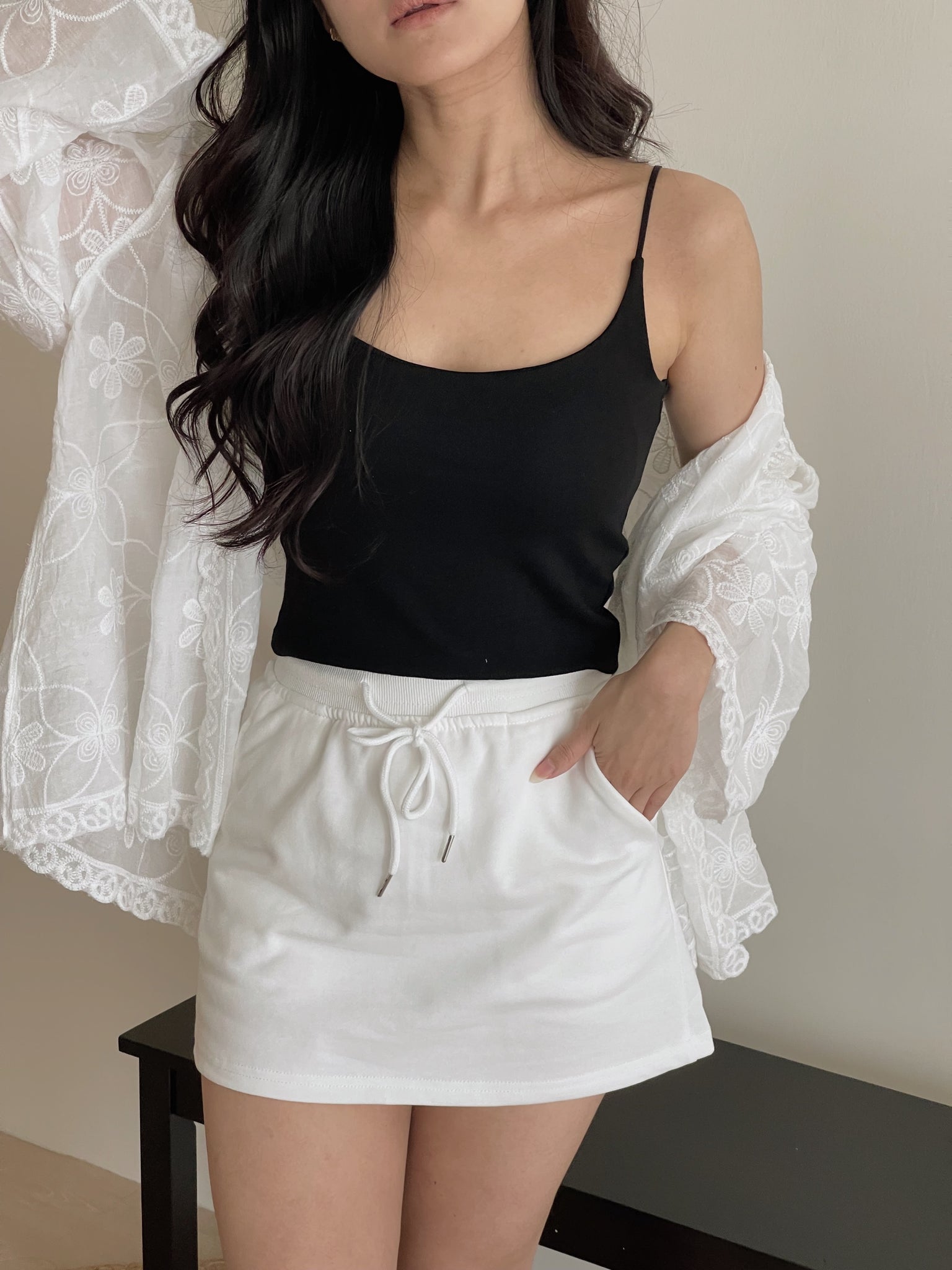 Sports Mini Skirt / 运动风防走光短裙