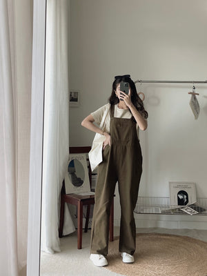 Katz Washed Cotton Overall / 洗水棉背带长裤