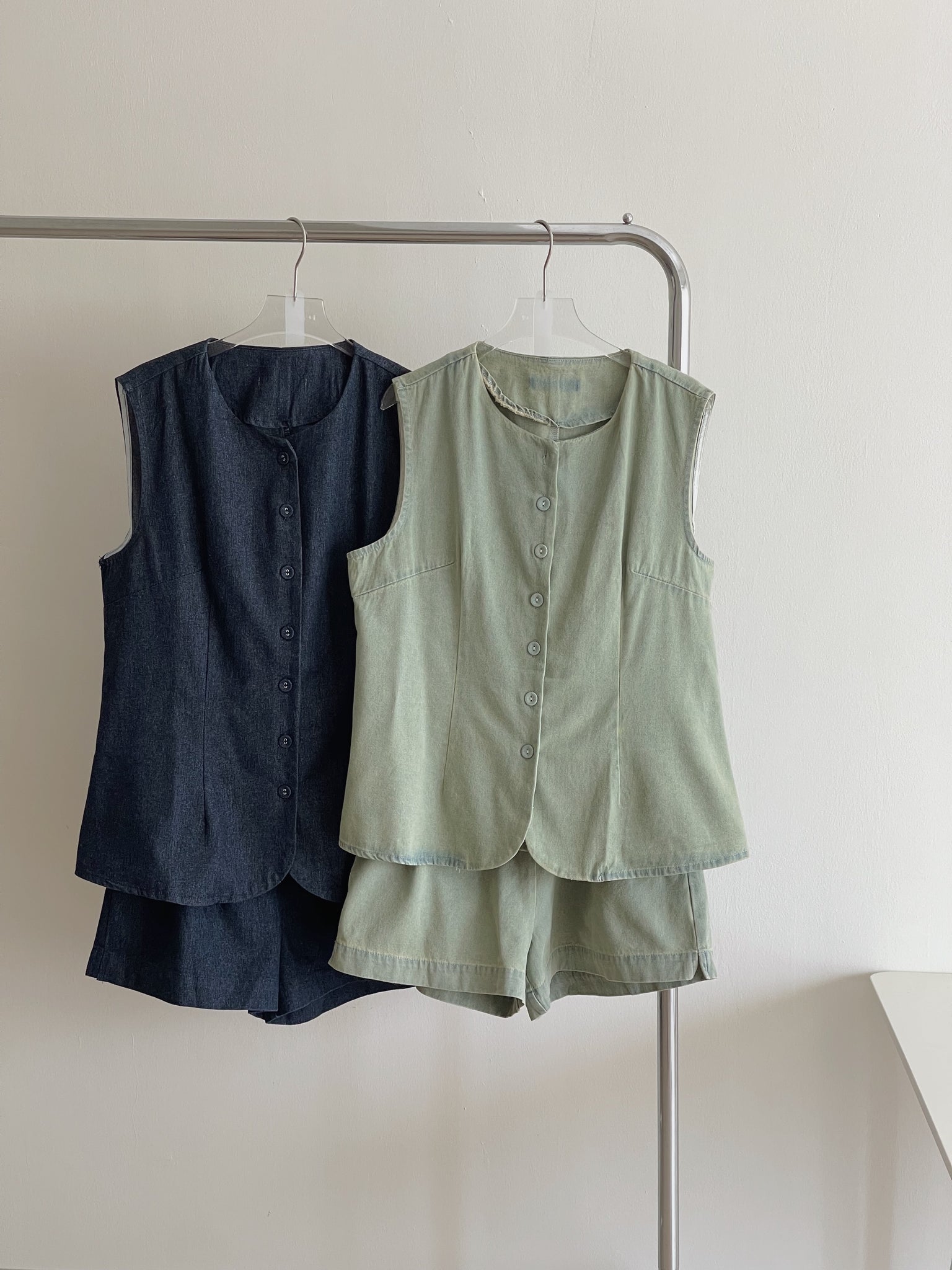 Marceline Denim Set / 老钱风宽松牛仔套装