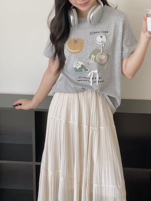 Afternoon Tea Top / 下午茶立体装饰T恤
