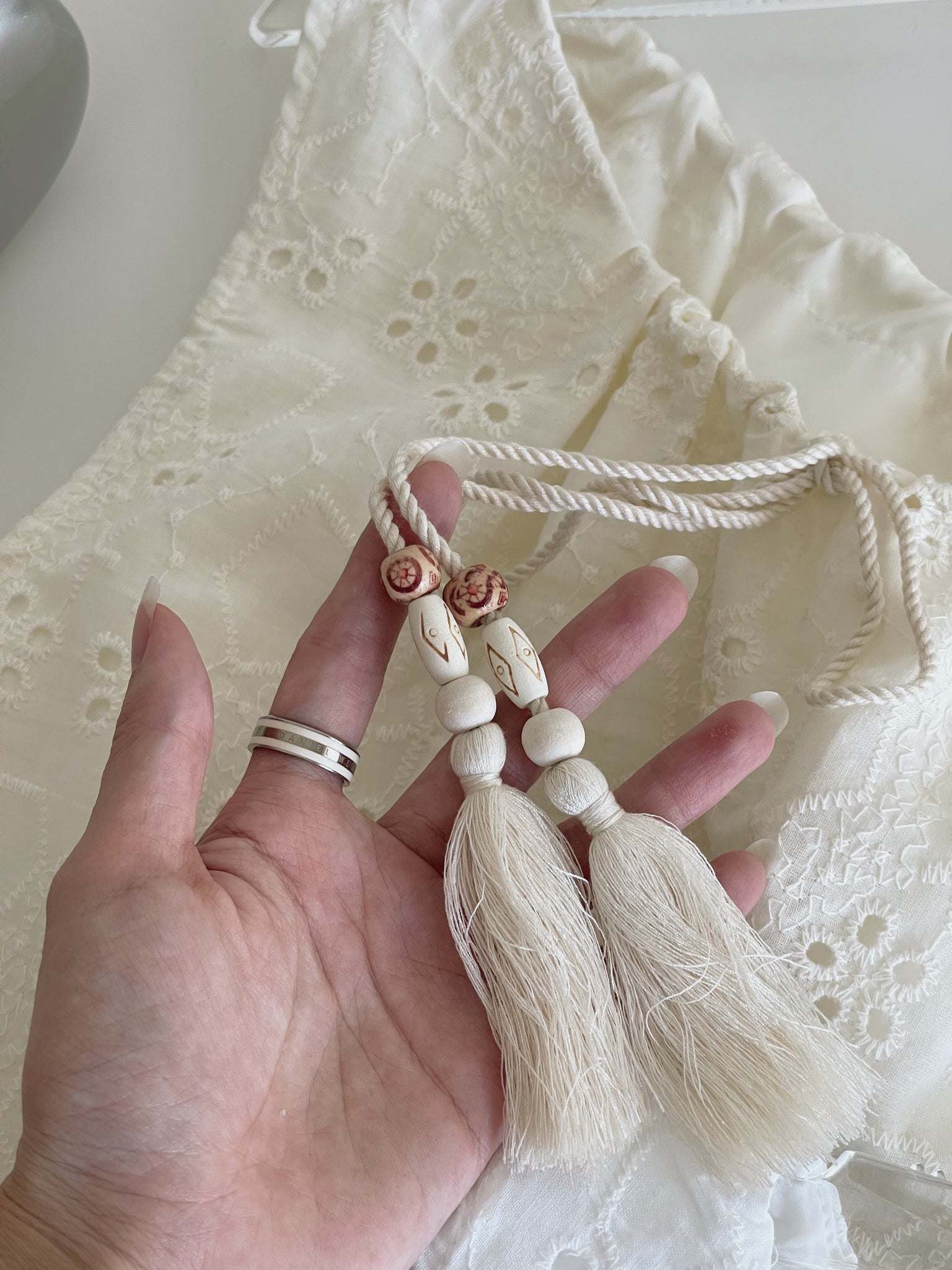 Holiday Eyelet Set / 刺绣抽绳度假套装