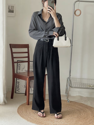 Roxane Suit Straight Leg Pants / 直筒阔腿西装裤