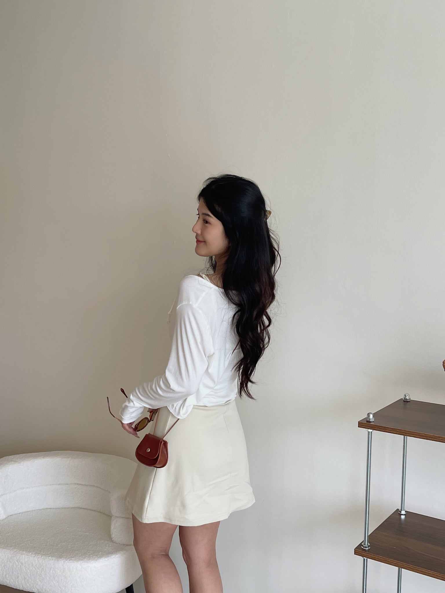 Simple Spaghetti Dress / 简约收腰吊带裙