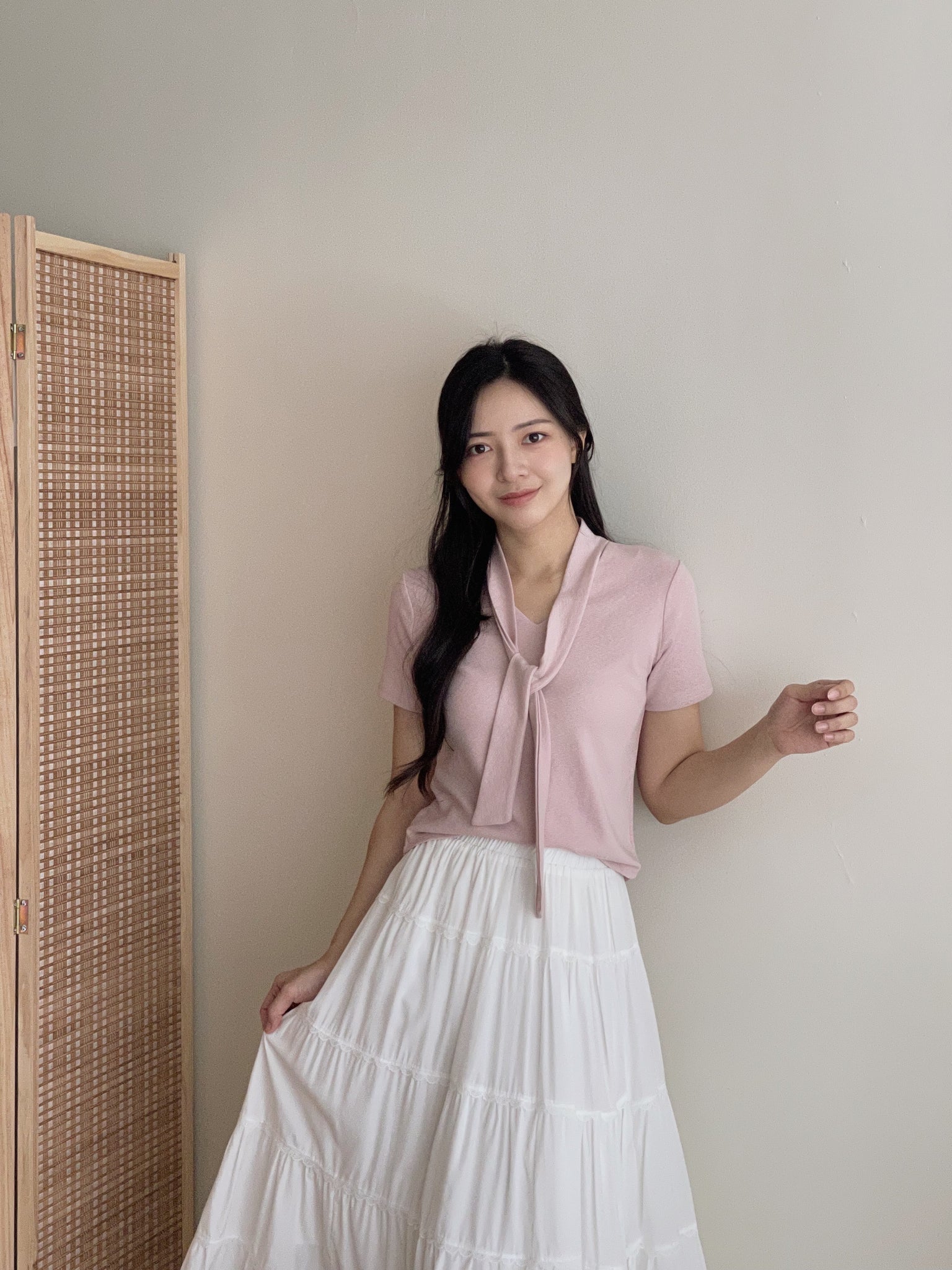 Mochi Tie Tee / 糯叽叽领带针织