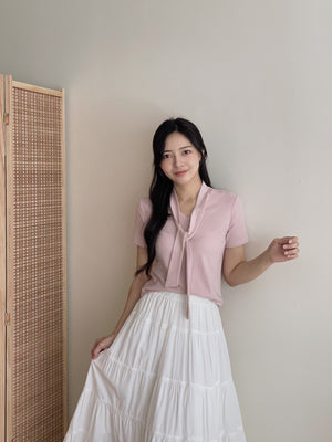 Mochi Tie Tee / 糯叽叽领带针织