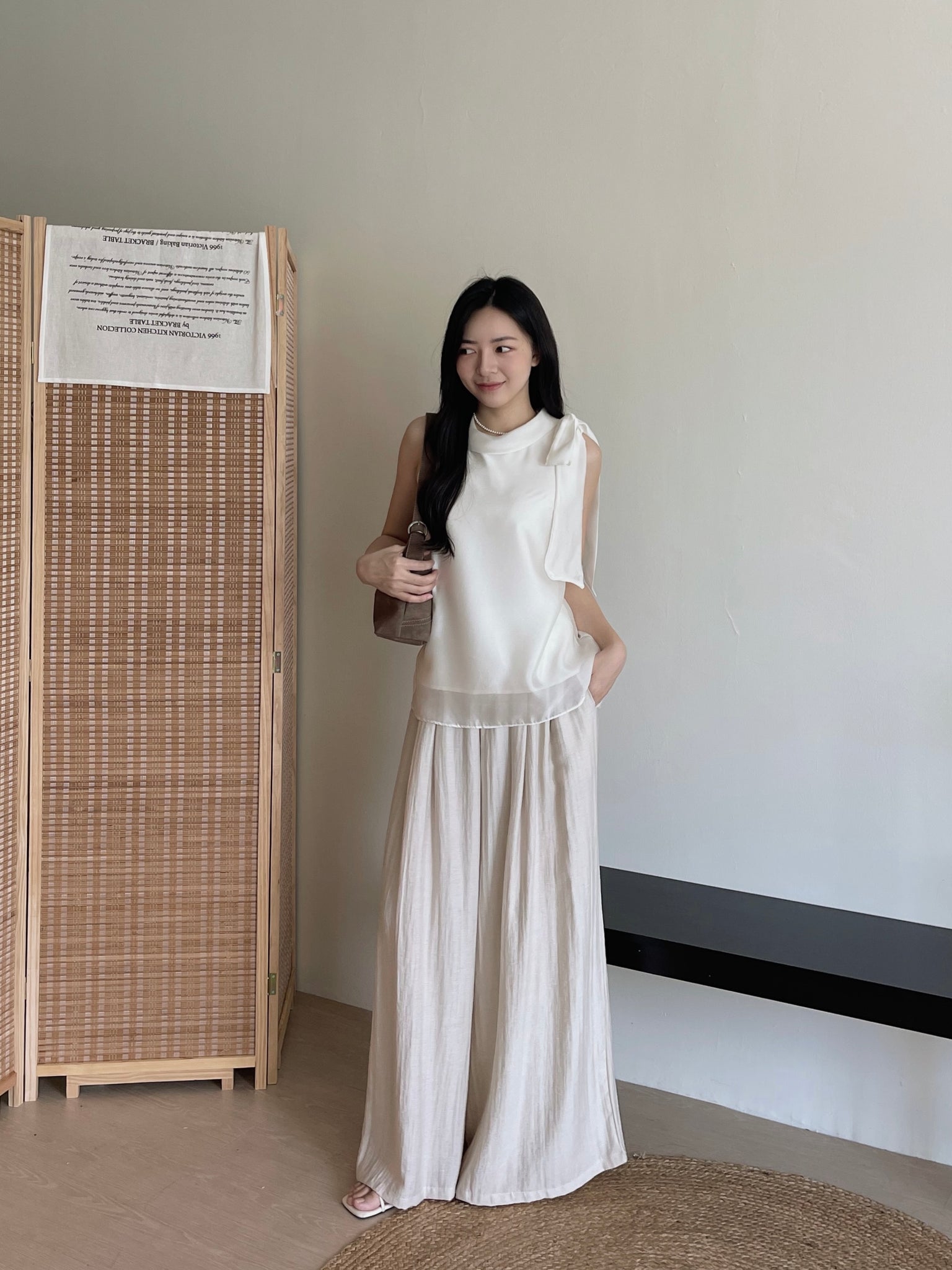Bow Organza Blouse / 流光纱蝴蝶结小衫