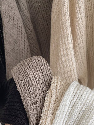 Korean Loose Knitted Sweater / 韩版慵懒镂空针织罩衫