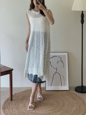 Denim Front Split Skirt / 前开衩牛仔半裙