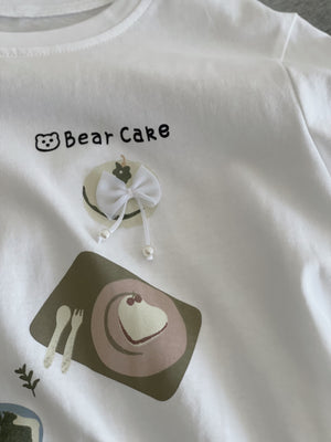 Afternoon Tea Top / 下午茶立体装饰T恤