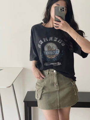 Stylish Western Loose Tee / 帅气欧美风宽松T恤
