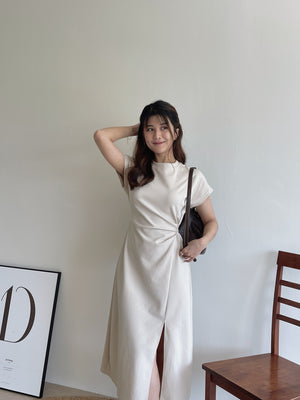 Casual Side Knot Dress / 收腰系带休闲裙