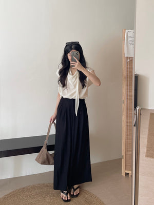 High Rise Relaxed Pants / 松弛感高腰小个子阔腿拖地裤