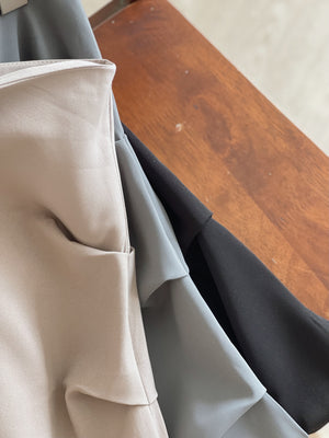 Manette Ruched Skirt / 甜酷褶皱修身半裙