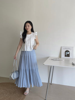 Cloudlight Pleated Tiered Skirt / 百褶飘逸蛋糕半身裙