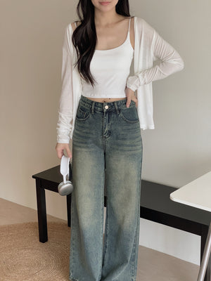 Retro Baggy Jeans Trousers / 复古阔腿拖地牛仔裤