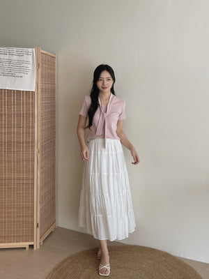 Mochi Tie Tee / 糯叽叽领带针织