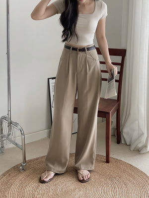 Roxane Suit Straight Leg Pants / 直筒阔腿西装裤