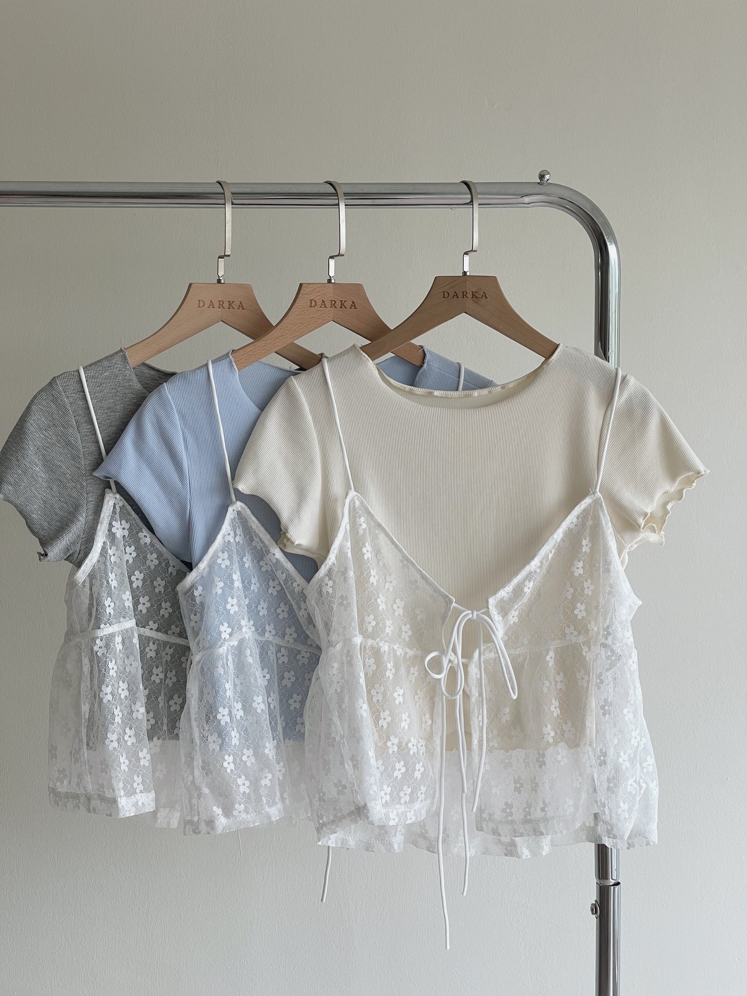 Anne Two Pieces Top  / 甜美叠穿两件套