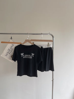 Graphic Printed Girl Sets / 蝴蝶结少女风套装