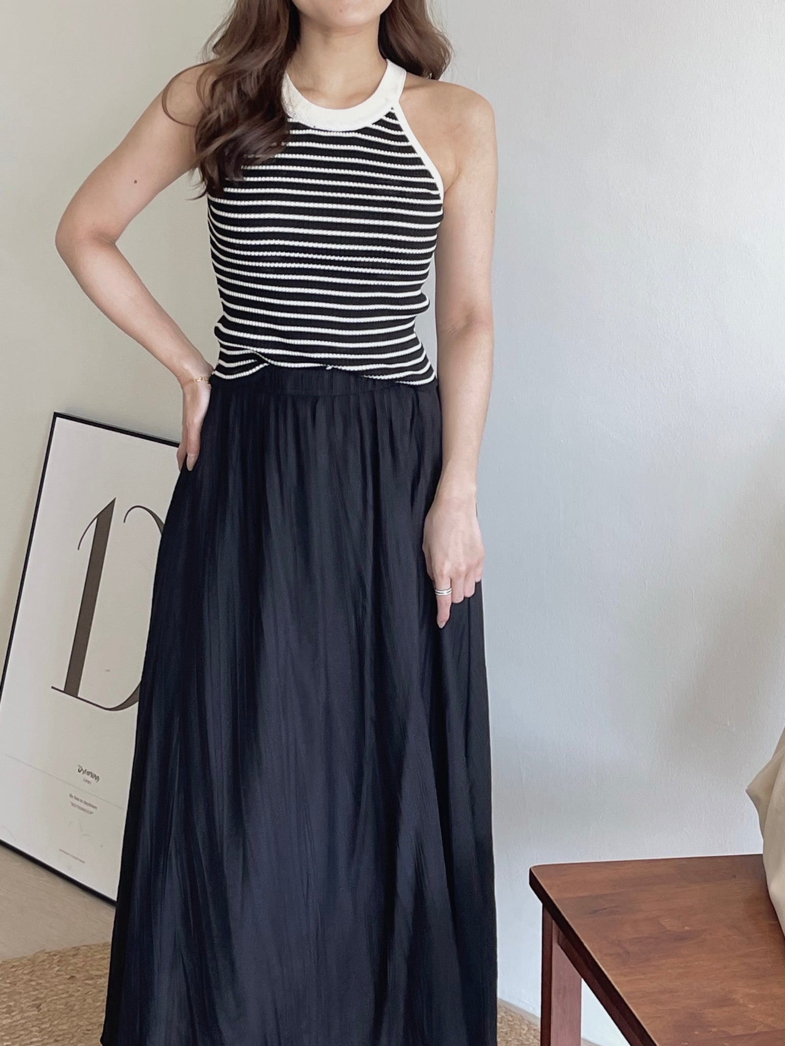Summer Wide Midi Skirt / 清凉飘逸半身裙