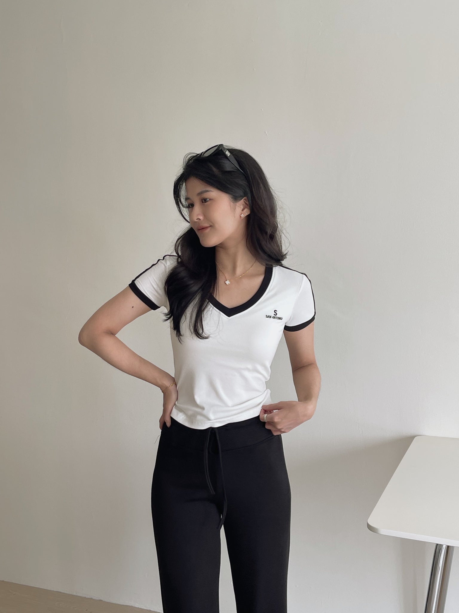 Sports Padded Tee / 运动显瘦带胸垫上衣