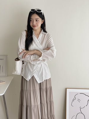 Laia Ruched Shirt / 设计感抽皱衬衫