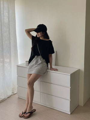 Soft Knit Oversized Top / 软糯超宽松针织T恤