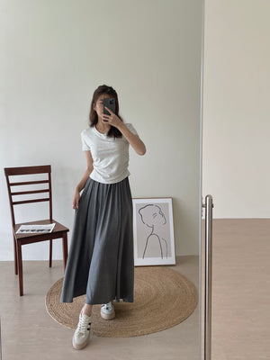 Wide Flare Maxi Skirt / 莫代尔大裙摆裙