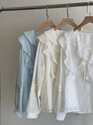 Emmeline Ruffled Blouse / 甜美荷叶衬衣