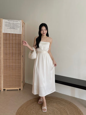 Lumiere Sash Tie Dress / 飘带高级感气质连身裙