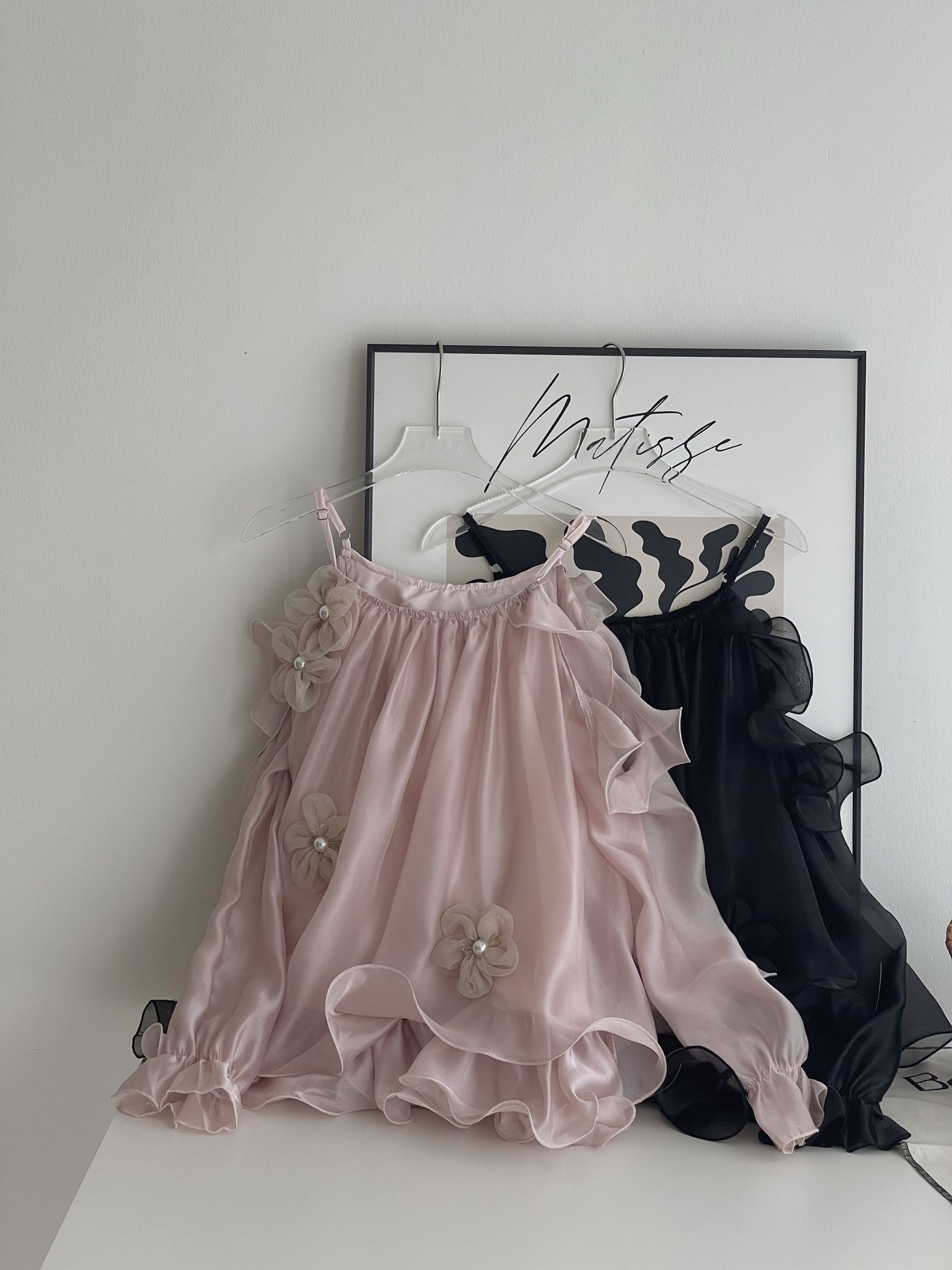 Glowing Tulle Puff Top / 流光纱蓬蓬露肩上衣